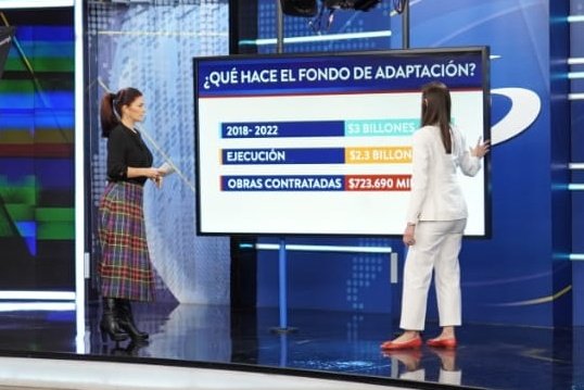 Hoy nuestra Gerente <a href="/RAQUELGCH/">RAQUEL GARAVITO CH</a> está en #AlTablero📺 de <a href="/NoticiasCaracol/">Noticias Caracol</a> con <a href="/AleGiraldoP/">Alejandra Giraldo</a> presentándoles a los colombianos un informe de gestión del <a href="/FondoAdaptacion/">Fondo Adaptación</a> de los últimos 4 años. 👉bit.ly/3Jn13W1