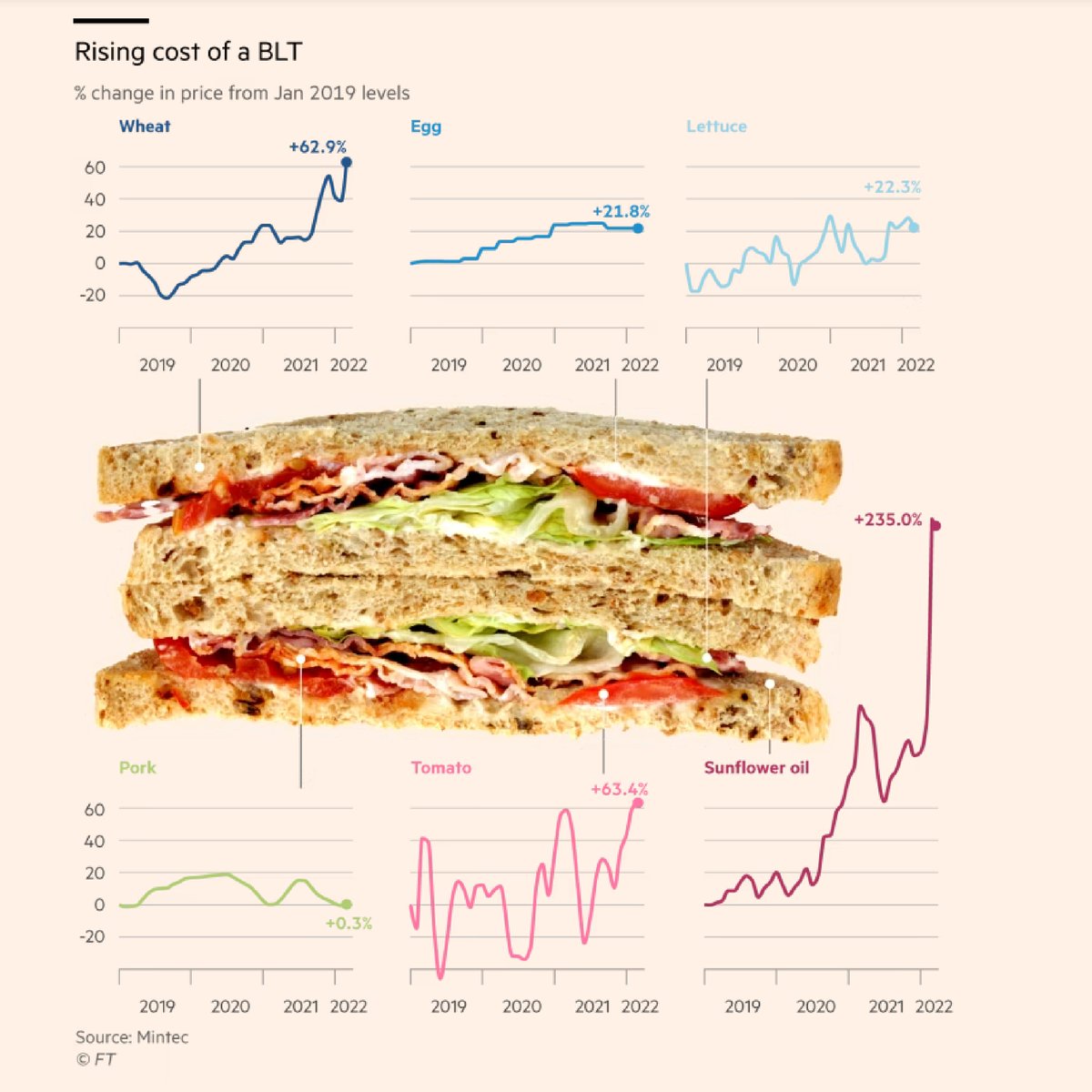 While the sandwich is not about to vanish from British culinary life, the industry fears its pre-pandemic golden age, marked by low cost and seemingly infinite variety, may never return on.ft.com/3OPEcn2