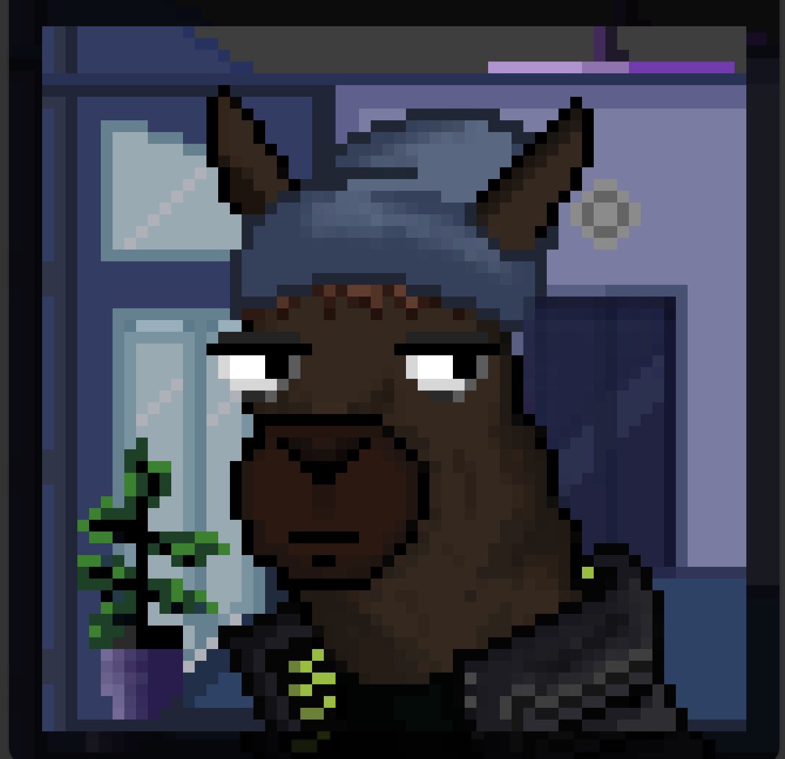I did a thing and finally aped in to <a href="/Llamaverse_/">Llamaverse</a> - the floor is an absolute steal right now and I’m bullish on @NFTLlama more than ever! I think I’m gonna call this guy Donnie.

Is #llamasfollowllamas a thing? 🤔