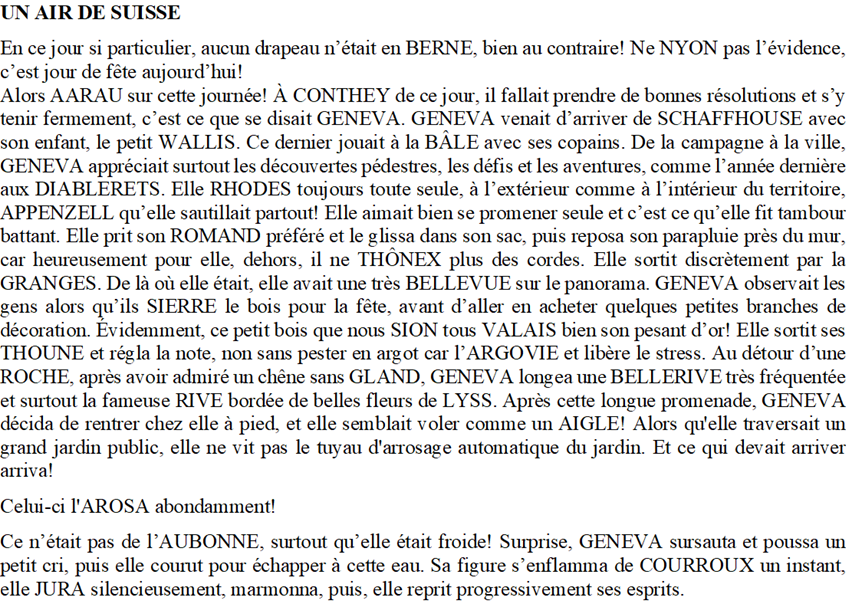 scribaland's tweet photo. #Scribaland UN AIR DE SUISSE
ZOUG VAUD bien GLARIS! En BERNE URI c’est CHAMPAGNE BIÈRE, des BULLE ONEX de tous! Alors Bouche-BEX?#lire #ZG #VD #GL #BE #UR #Bern #read #bouchebes #vaut #enberne #berne #enberneouris #desbullesaunez #desbulles #aunez #nez #writers #writing #writings https://t.co/j3QCVeuEA1