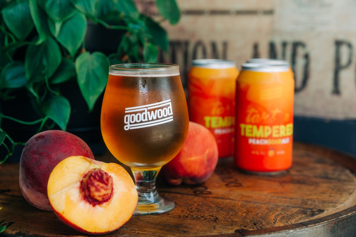Happy #nationalpeachmonth! Celebrate with a peach sour ale from Goodwood. It's sour, sweet and delicious!

🍑 We've got new specials featuring this fuzzy fruit coming next week. Stay tuned!