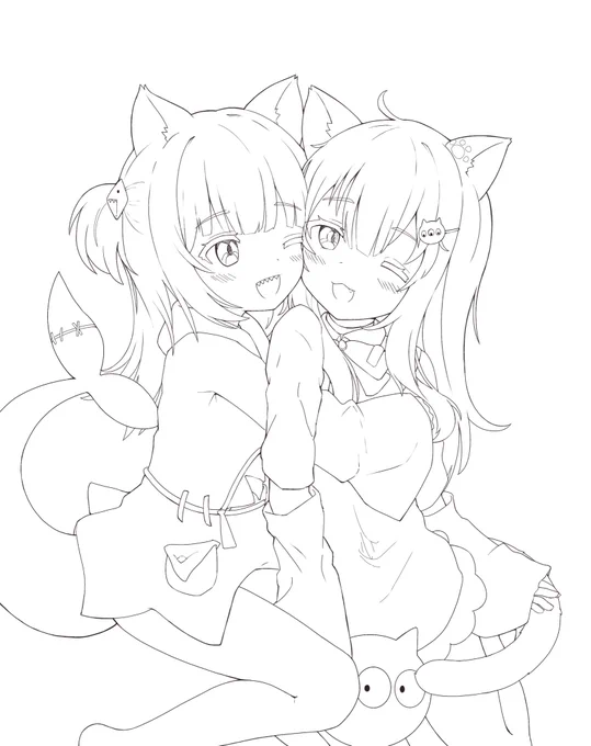 なちょ猫とサメちゃん 
#Nyaacho 