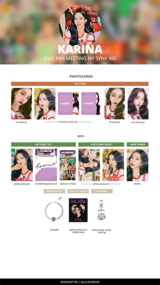 Aespa MY SYNK Fan Meeting MD Templates Previews updated ✦ HQ