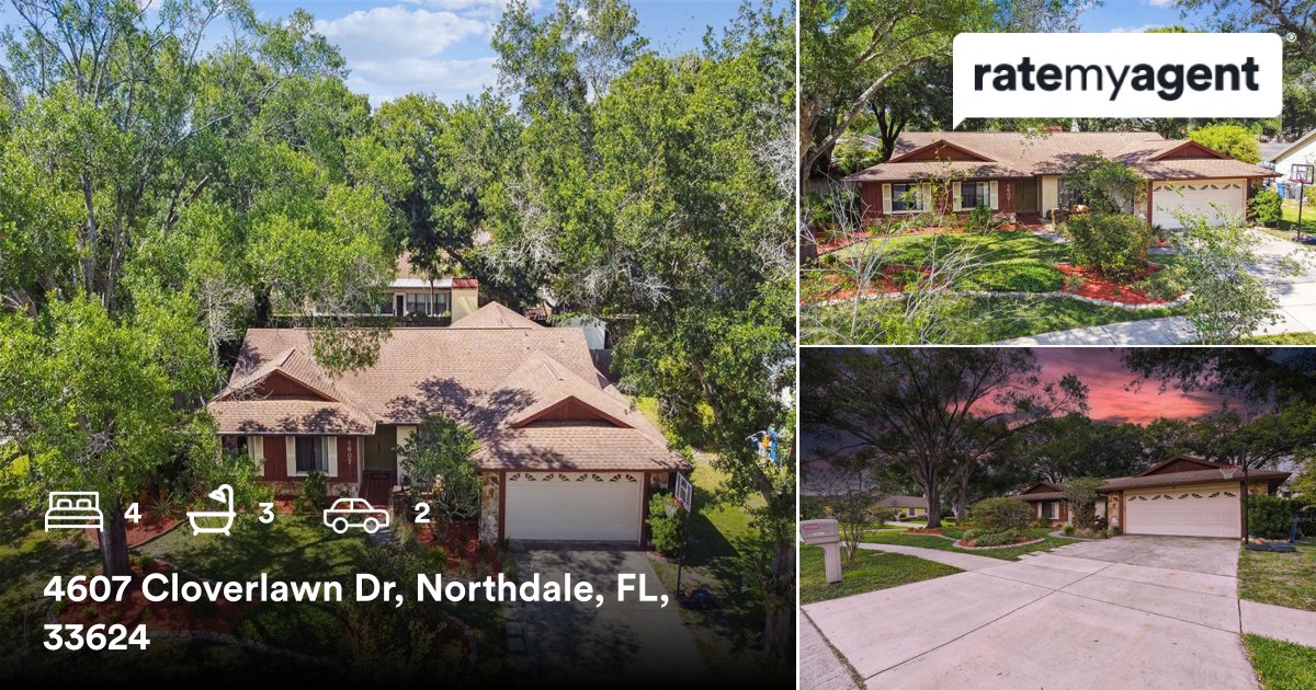KyleSasserRE's tweet photo. 4 🛌 3 🛀 2 🚘
📍 4607 Cloverlawn Dr, Northdale, Hillsborough County, FL, 33624

My latest sale on #RateMyAgent
https://t.co/Sq3QRYOOV5 https://t.co/J4Wedq5ABb