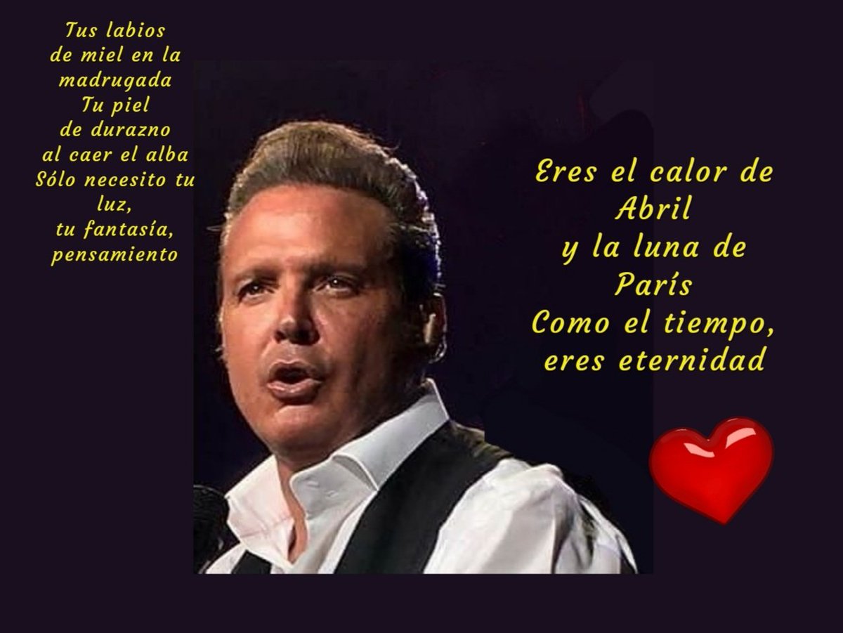 Zulema_CN's tweet photo. Hola!!! familia Luismiguelera
A esta #Incondicional le emociona saber que hoy #LunesDeLuisMiguel unos #LabiosDeMiel endulzaran mis oídos con las imprescindibles de Nuestro Rey Sol Único #LuisMiguel vía @AppleMusicES https://t.co/0aMui1emaG