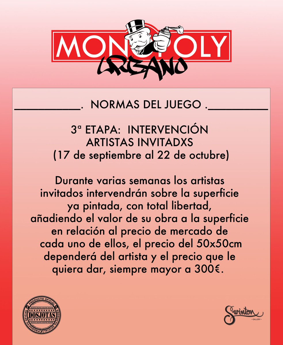 dosjotas2js's tweet image. ¿Te apetece una partida al MONOPOLY URBANO?

¡El juego comienza! 

COMPRA, VENDE… ¡GANA!