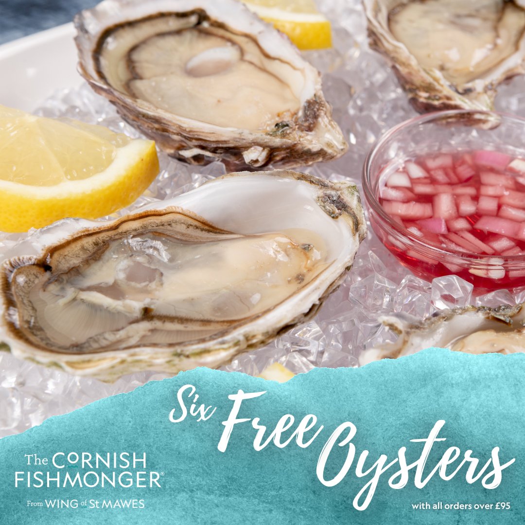 Celebrate World Oyster Day this Friday, with six Cornish Oysters for FREE with all orders over £95. Our Cornish Oysters are a real taste of the sea, lovingly grown in the clear Cornish waters of the Camel Estuary - not far from Rock and Padstow. thecornishfishmonger.co.uk/shellfish/oyst…