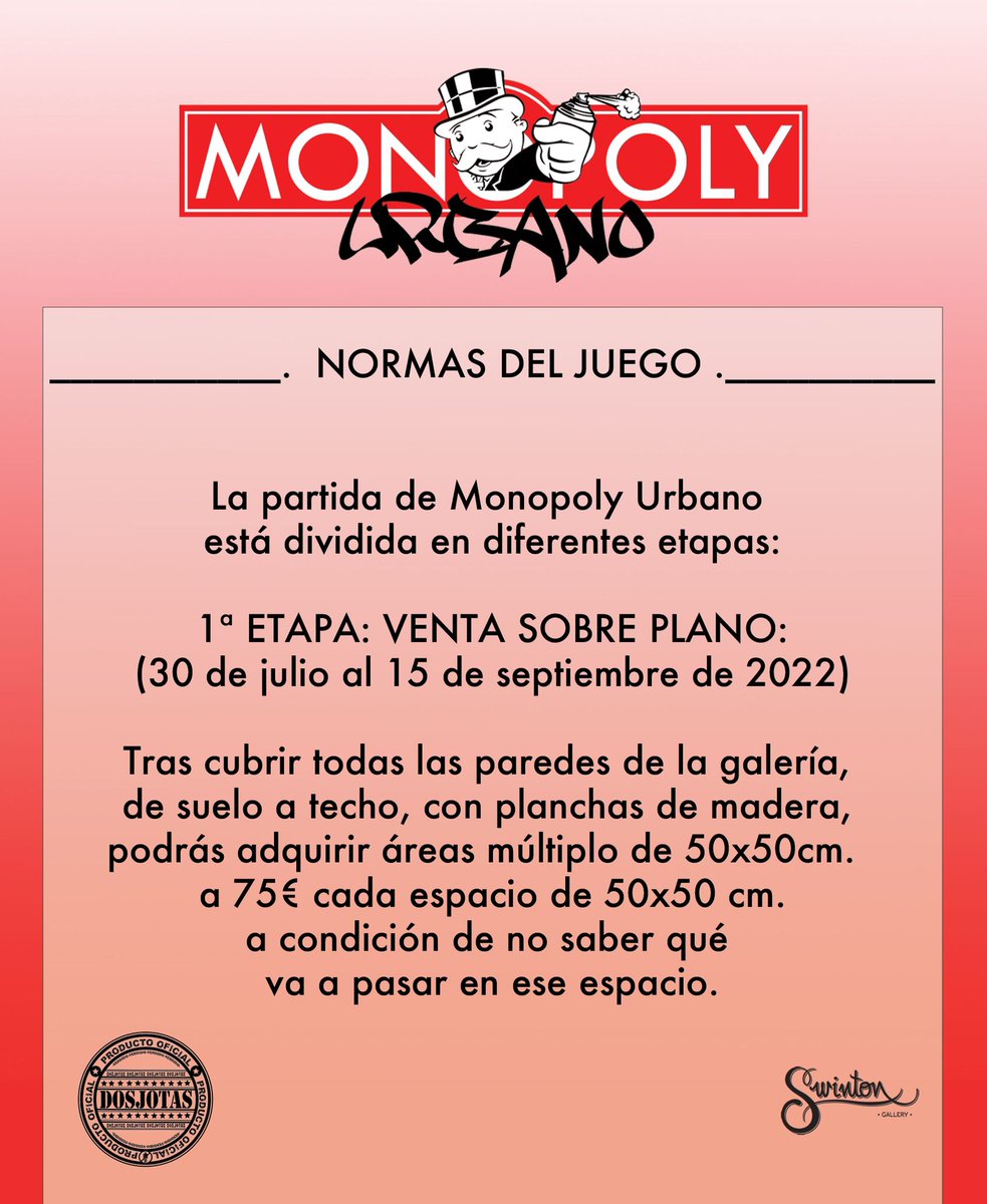 dosjotas2js's tweet image. ¿Te apetece una partida al MONOPOLY URBANO?

¡El juego comienza! 

COMPRA, VENDE… ¡GANA!