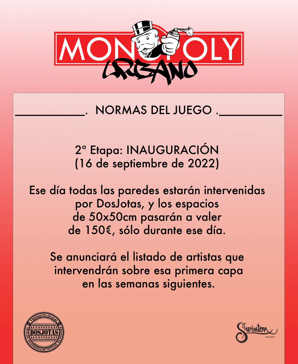 dosjotas2js's tweet image. ¿Te apetece una partida al MONOPOLY URBANO?

¡El juego comienza! 

COMPRA, VENDE… ¡GANA!
