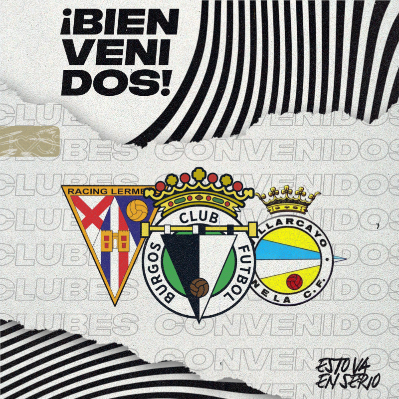 Burgos_CF's tweet photo. 🤝 @_racinglermeno_ y @Nela_CF, nuevos clubes convenidos del Burgos Club de Fútbol.

🤗 ¡BIENVENIDOS, AMIGOS! 🤗

#EstoVaEnSerio