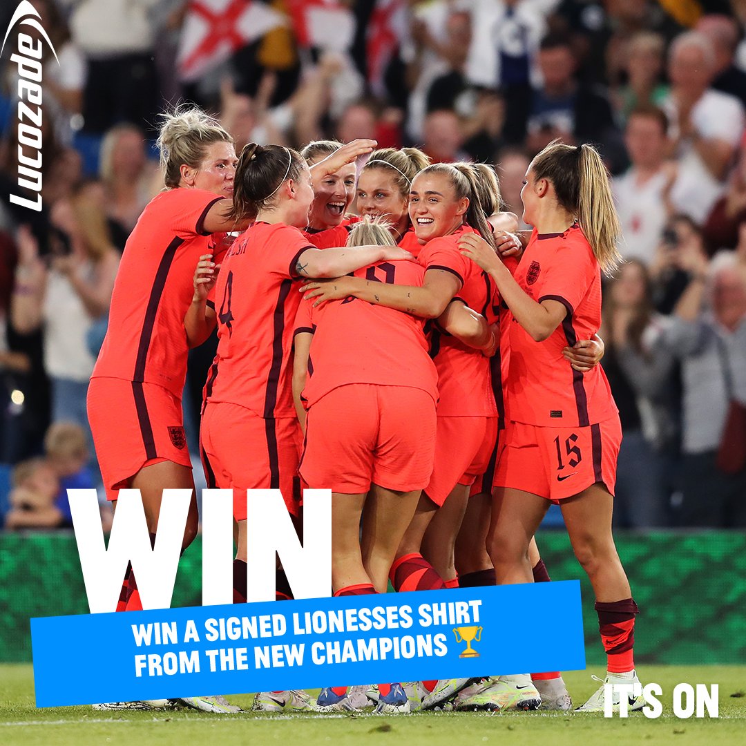 🏆 WIN A PIECE OF HISTORY 🏆

To celebrate England's historic win, we're giving away another signed @lionesses shirt.

To Win:
1️⃣ Follow us @lucozadesport📲
2️⃣ RT this post 🔁

T&amp;C's: bit.ly/3cVDHLd