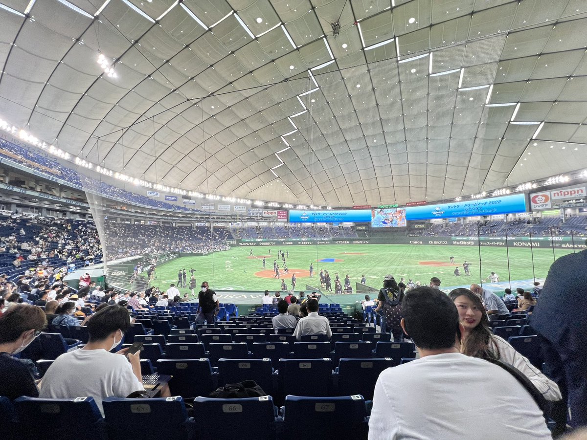 hysokw's tweet photo. サントリードリームマッチに来ていますー！
#サントリードリームマッチ2022 
#サントリードリームマッチ https://t.co/DhrTwdb2Qz