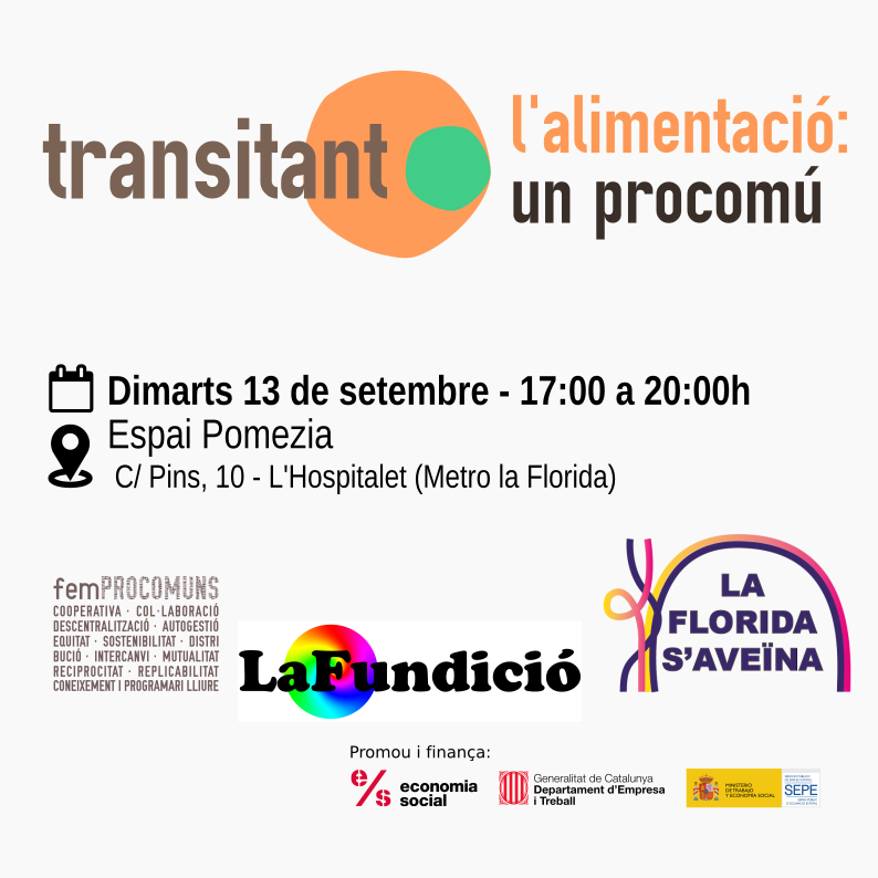 🏙️🍲🥘
Alimentació a les ciutats metropolitanes.
Setembre per reflexionar i compartir experiències
🗓️ 3/9/22 Taula Territorial AteneuBNord a Santa Coloma
ateneubnord.cat/agenda/2a-taul…
🗓️ 13/9/22 Alimentació un procomú <a href="/femprocomuns/">femProcomuns Coop</a> <a href="/lafundicio/">lafundicio@mastodon.social</a> a L'Hospitalet
femprocomuns.coop/sessio-de-treb…
