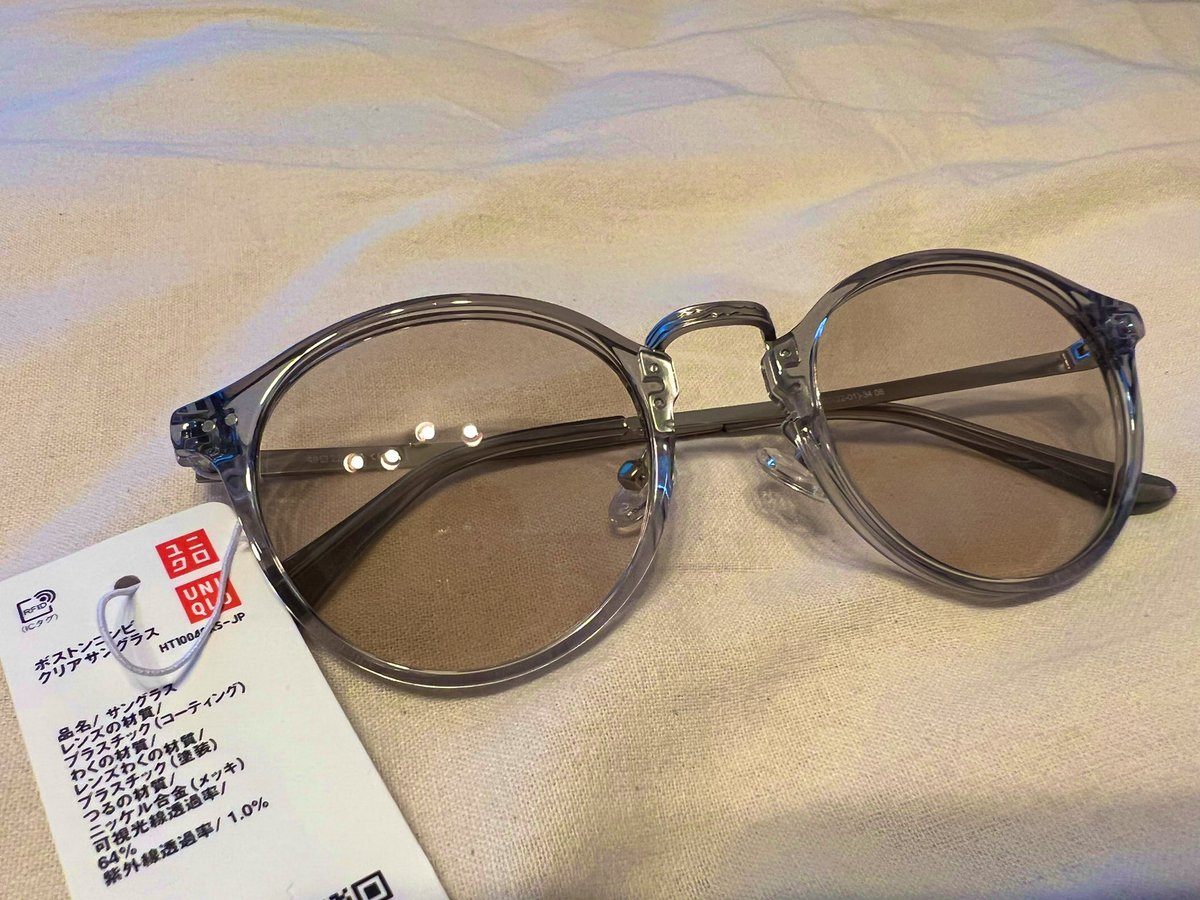 knt_mickey's tweet photo. UNIQLOのこのサングラス、まじでオススメです。このクオリティで1500円は素晴らしすぎる。 https://t.co/DxjBT7qZtP