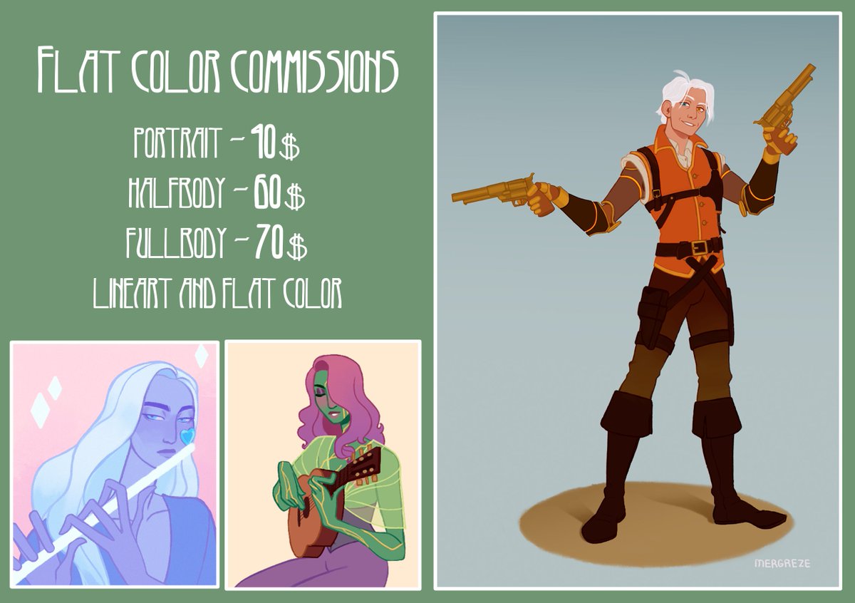 Mergreze's tweet photo. I'm opening commissions! Need money for HRT and psychiatrist
Payment via bmk (buy me a coffee) or boosty (accepts paypal)
Carrd with info: https://t.co/zDFcGYxClC

#commissionopen #commissions #art #ArtCommission https://t.co/hT63TldEk0