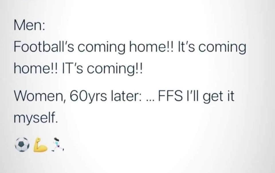 jomvndi78's tweet image. Well done the Lionesses, what an awesome achievement and an inspiration to future players ⚽️🏴󠁧󠁢󠁥󠁮󠁧󠁿💪🏻#footballfnallycamehome #funposts #inspirational #fighters #genderholdsnobarriers #altogethernow