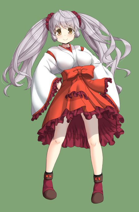 そんな訳で、紫牛隊の巫女。
つくしちゃんです!
大きめですよ、どこがとはハッキリと言いにくいですが。
SUGOI DEKAI 