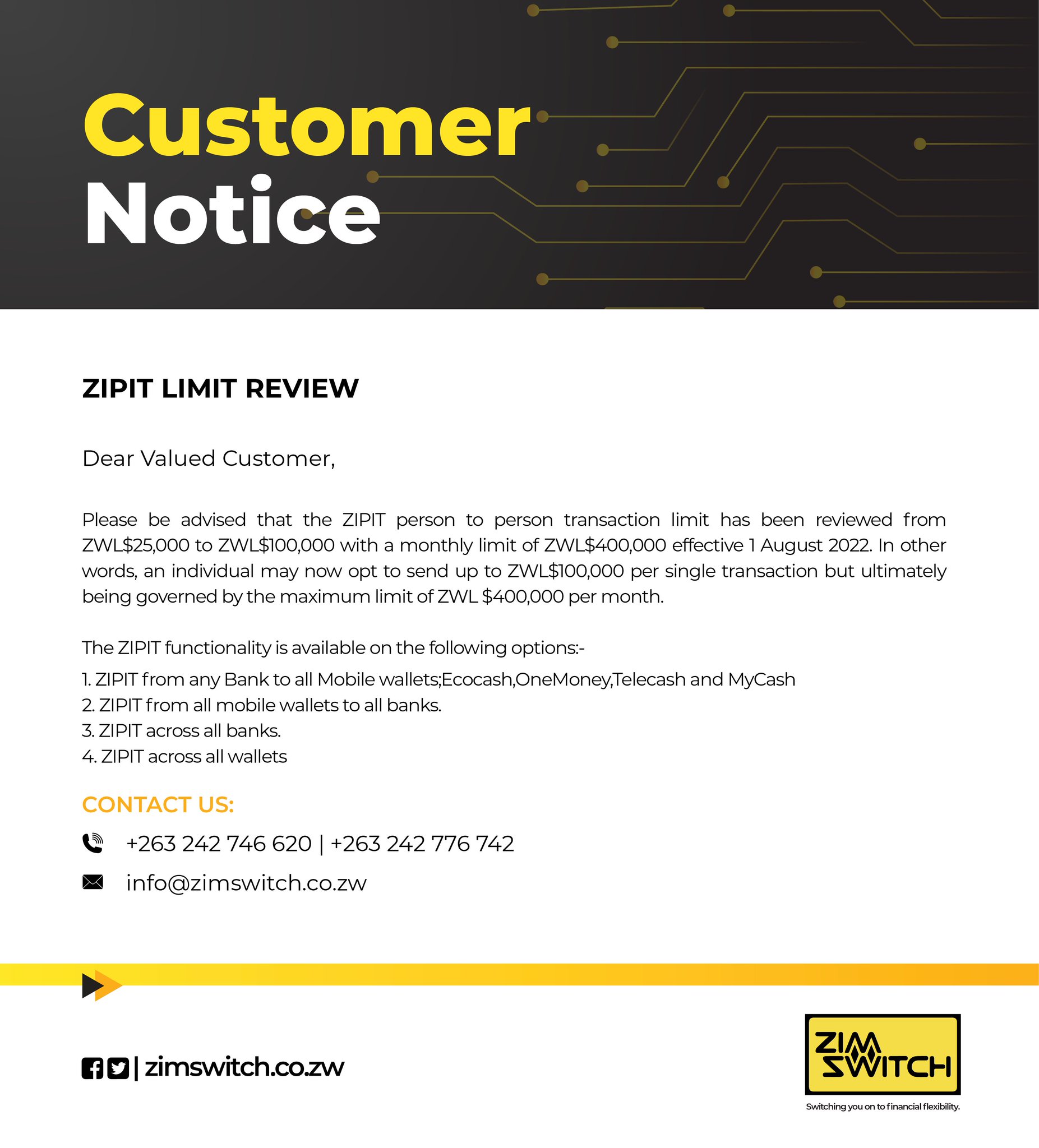 Zimswitch On Twitter Customer Notice ZIPIT Limit Review Https t zimswitch-on-twitter-customer-notice-zipit-limit-review-https-t