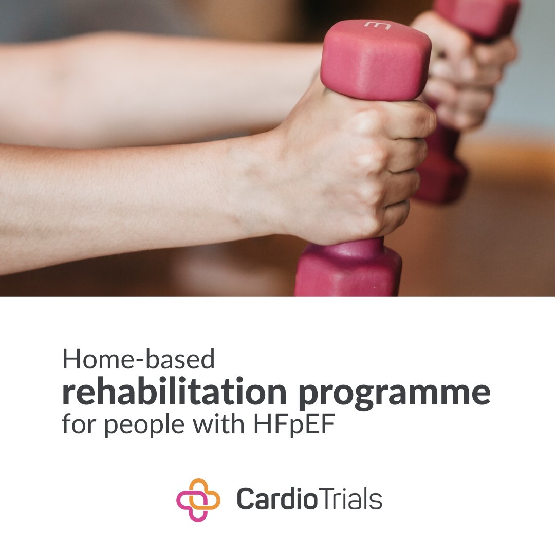 Can a home-based rehabilitation programme in people with heart failure with preserved ejection fraction and their caregivers be effective and cost-effective? 

Take part in this study to help and find out 👇
l.ead.me/ct-p-tw