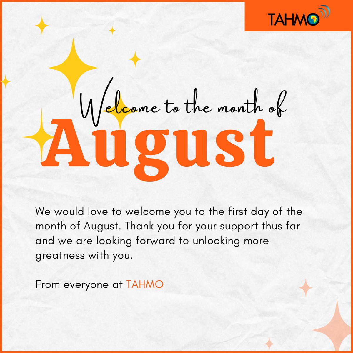 Happy New month to all our Partners, Supporting Institutions &amp; Clients worldwide. Thanks you for supporting us ❤️