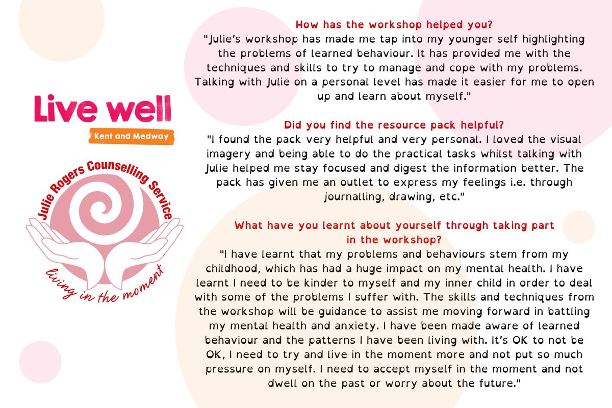 Check out the cool artwork that a client produced during a recent session of our 'Living in the Moment' group - what a talent!

They also sent in some amazing feedback about the sessions.

❤️🧡

#LiveWellKentAndMedway is funded by <a href="/Kent_cc/">Kent County Council</a> &amp; <a href="/NHSKentMedway/">NHS Kent and Medway</a>

#ShawTrust #HereForYou