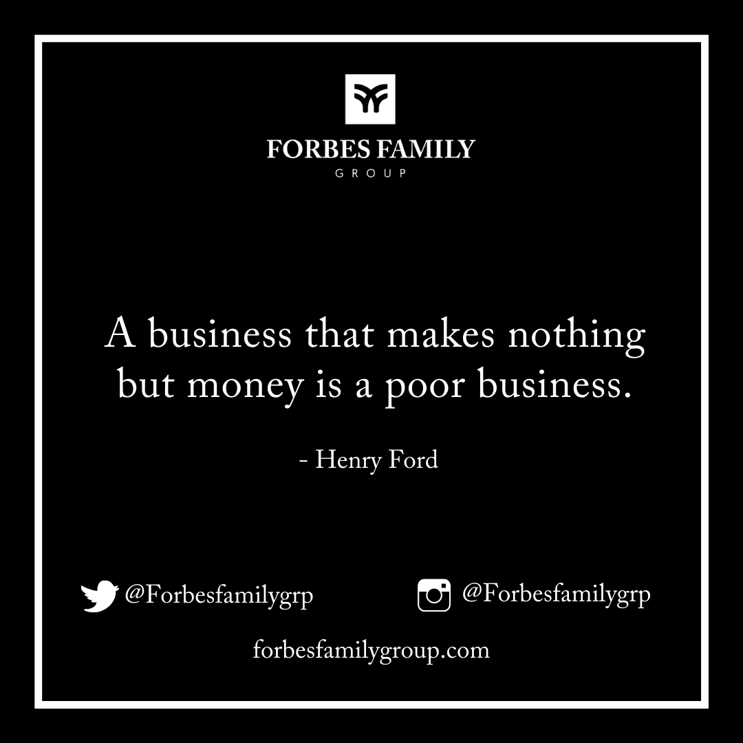 forbesfamilygrp's tweet photo. If a company #values profits more than its vision, it will first lose its vision and then, ironically, it will lose its profits too. #Money is an excellent servant but it is a terrible master.
#ForbesFamilyGroup #FFG #dogooddomore #monday https://t.co/e1YD5dauog