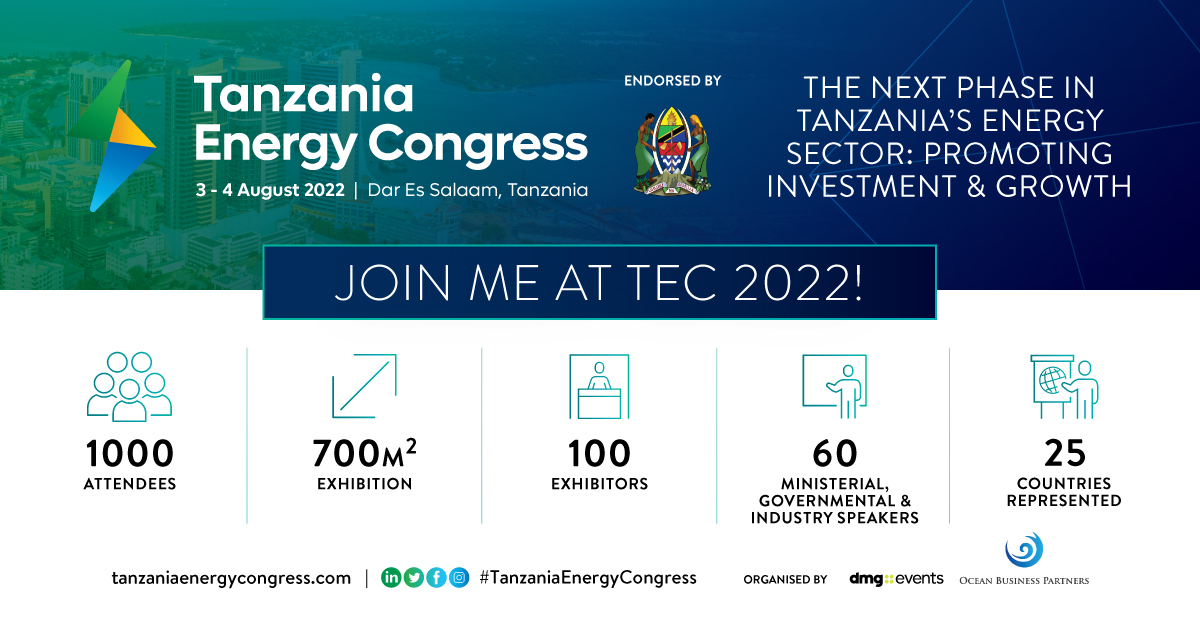 Our CEO, Katherine Roe, will be speaking on a panel at the Tanzania Energy Congress @tecenergyevent this week, looking at ‘Promoting  Investment &amp; Growth Internationally: The Importance of Accessing Finance &amp; a Fair Fiscal Regulatory Regime.’ tanzaniaenergycongress.com