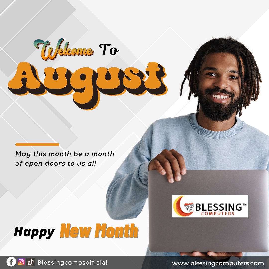 BlessingComput1's tweet image. May this month and every other month after be full of gladness, laughter, love, and pleasant surprises. 

Happy New Month to our lovely Customers

#blessingcomputers #august #helloaugust #happynewmonth #2022 #explore #lagosbusinesses