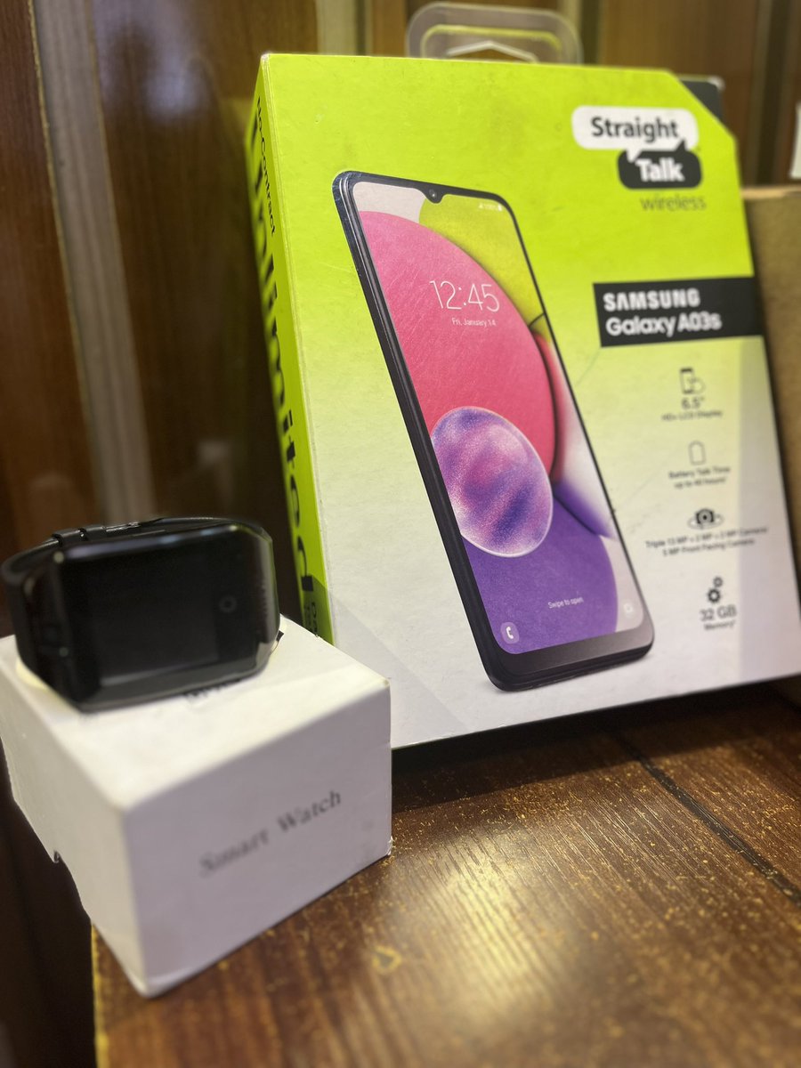 #ComboDeal ‼️
Brand New Samsung A03s || 32gb Rom and Brand new Open Boxed Android Smart watch 
take both for N100,000
-
Kindly Retweet ❤️🙏🏻