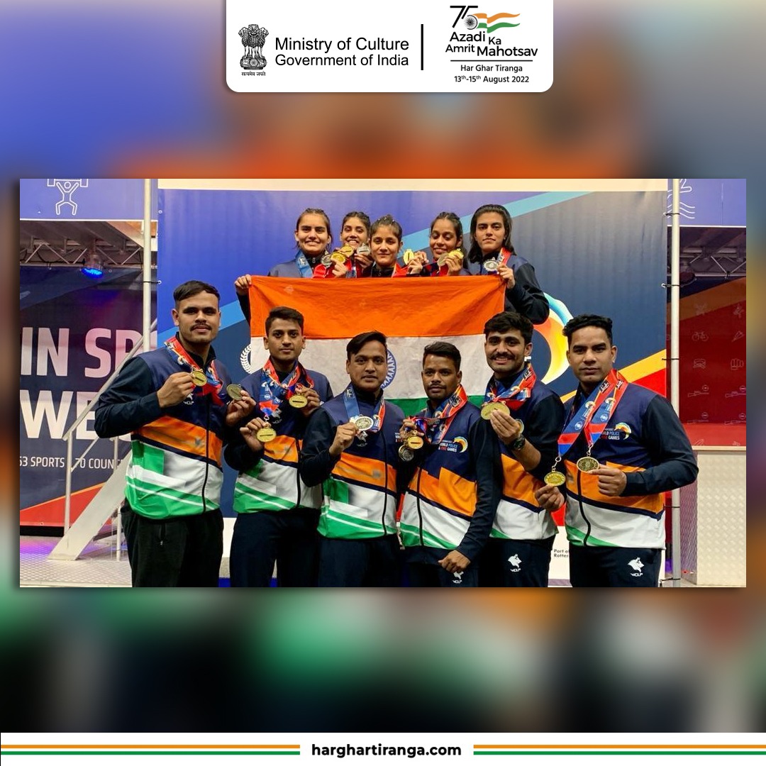 AmritMahotsav's tweet photo. Big week for India

The ITBP Central Karate Team members won 15 medals in all at the World Police and Fire Games at Rotterdam, Netherlands (22-31 July, 2022). 

#AmritMahotsav #ITBP #AchievementsAt75 https://t.co/oobeHyw3Yl