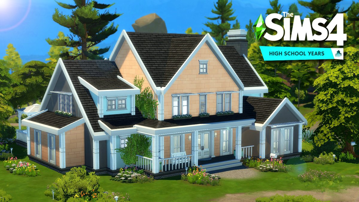 NEW BUILD - Teen Triplets Family Home 🧡 
A ONE PACK build for a 3 generation family with teen triplets 🏡

Speed build video - youtube.com/watch?v=X4kj5q…

#Sims4 #ShowUsYourBuilds #Sims4HighSchoolYears  <a href="/TheSims/">The Sims</a>