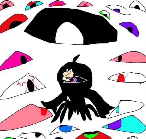 DCPcampaign's tweet photo. From Gemma’s daughter, Genevieve. ‘The guilt of being different.’ 

"I’m the one in the middle and all the eyes are looking at me waiting for me to change to be just like them."

Our full online exhibition on #SEND: https://t.co/dfFnNI7lUg

#SENDABetterMessage #SecretLifeOfUs https://t.co/SnMvBMqQzE