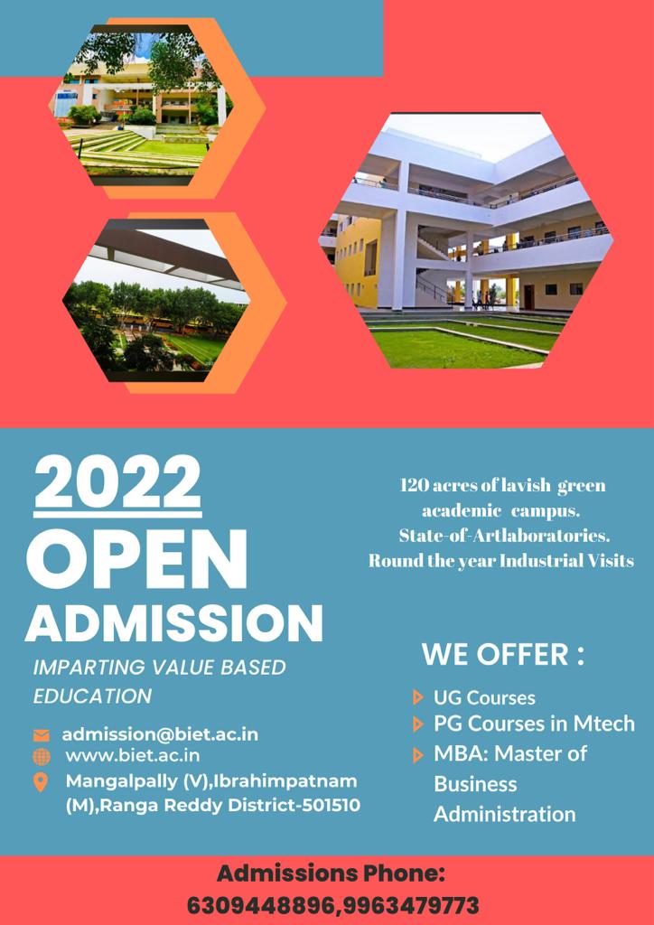 Bharat Institute of Engineering and Technology tweet media