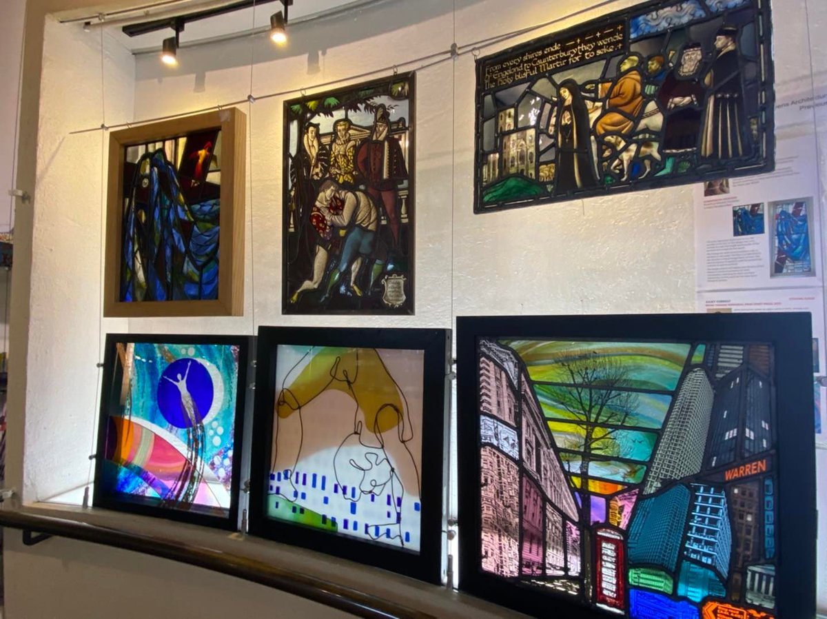 WorshipGlaziers's tweet photo. #Stevens2022 - still time this week to see the Exhibition @stainedglassmus in #Ely of Stevens Competition entries and panels celebrating fifty years of The Stevens Competition for emerging artists:https://t.co/kYqH9Kek4A #stainedglass #exhibition #MondayMotivation #glass #art https://t.co/rvlHmv0lLn
