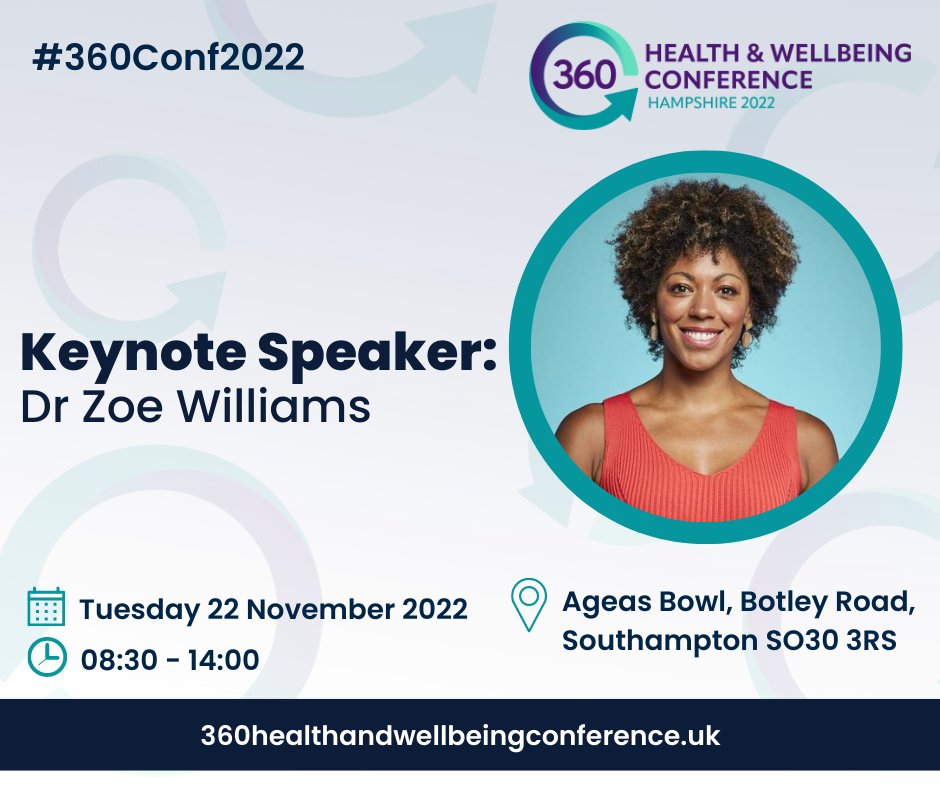 ActiveMe360's tweet photo. 📢 Keynote Speaker Announcement📢 

We are delighted to announce that the keynote speaker at our first ever 360 Health &amp; Wellbeing Conference is…@DrZoeWilliams  🌟

A Media medic &amp; founder of @fit4lifecic, find out more about Zoe &amp; book your space here: https://t.co/ijzH5aY4Ku https://t.co/K7i28h851b