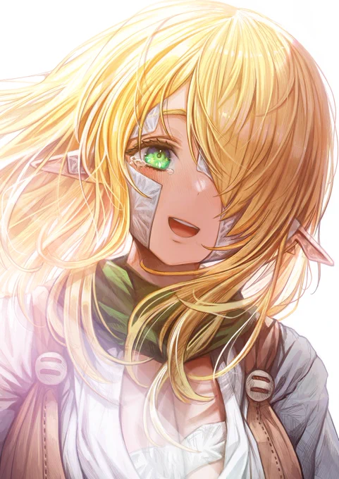 「ボロボロのエルフさんを幸せにする薬売りさん」2巻の表紙を描いております 