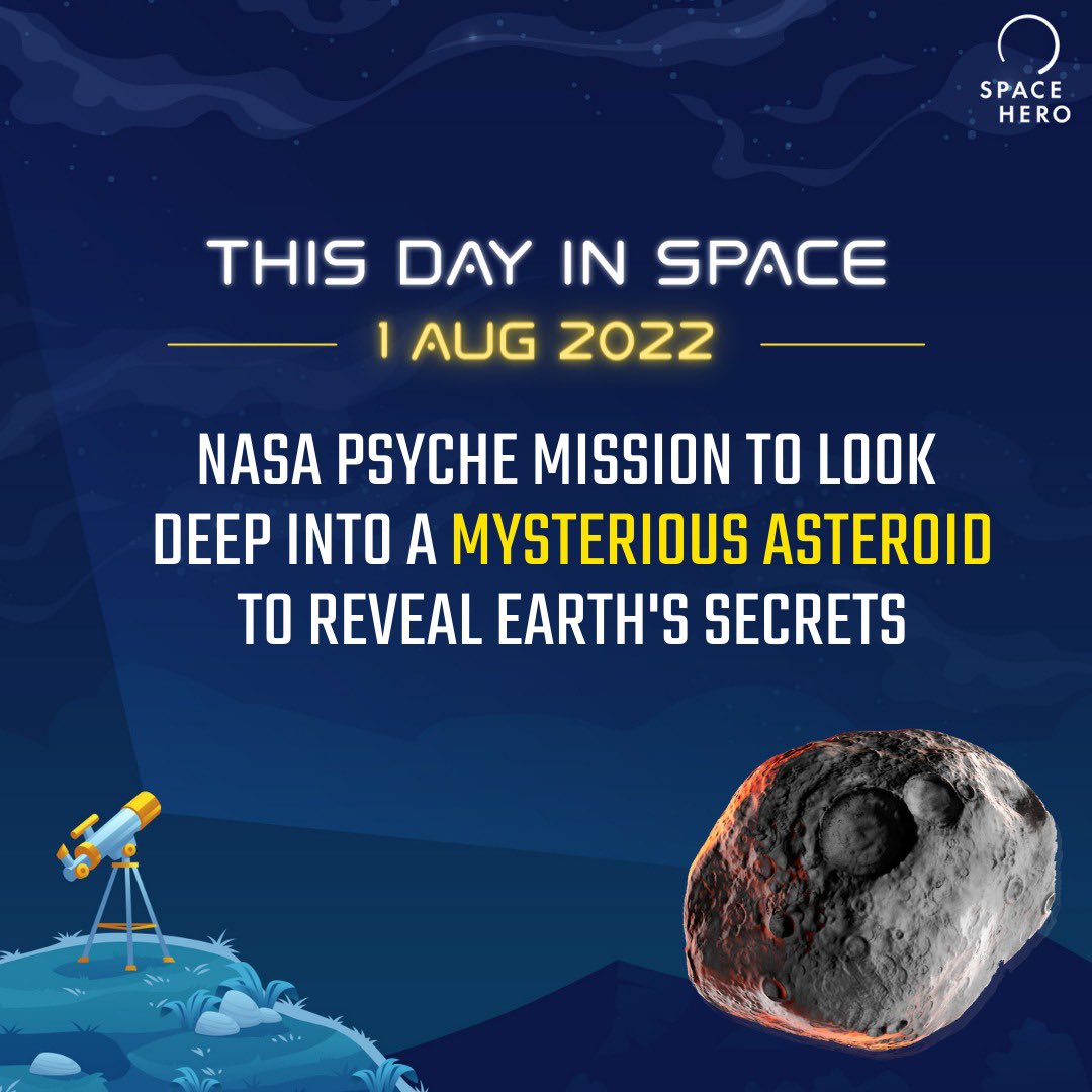 wearespacehero's tweet photo. NASA says that the probe will spend about 21 months orbiting the asteroid and will map the space rock to provide insights into planetary cores.
.
.
.
.
.
.
#space #spacehero #thisdayinspaceyhistory🚀 #thisdayinspace #spacehistory #spaceknowledge #mysterious https://t.co/k16Sdj5A0G