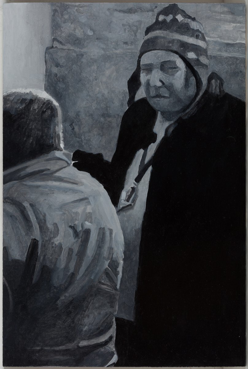 nathan_eastwood's tweet photo. Back on sale £200: ‘Study for Homeless and Hungry part 2’ (greyscale) 20x30cm, Enamel on primed gesso Board, (un-box framed) 2021.
Please do email me regarding purchasing of this work: nathan.eastwood@hotmail.com 
#Art #Painting #PaintedSketch #PaintedStudy #TonalStudy https://t.co/wF0Hu5VyjM