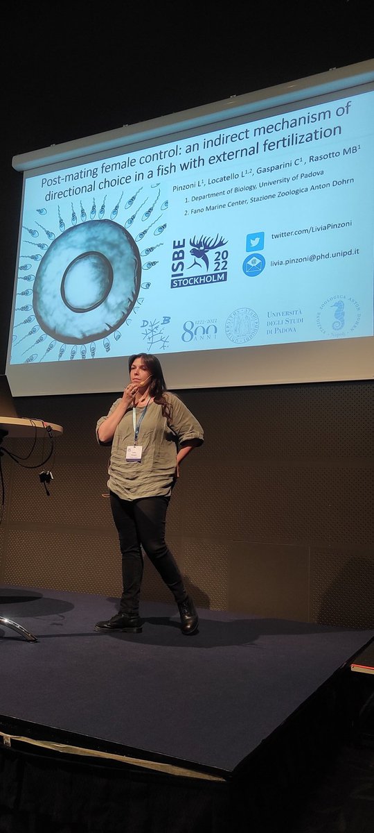 <a href="/LiviaPinzoni/">Livia Pinzoni</a> giving a great talk at <a href="/ISBE2022/">ISBE 2022</a> on FRF and cryptic female choice!