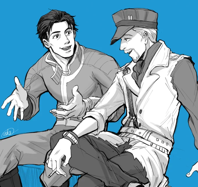 #引用RTで絵をあげて5人指名してバトンでお気に入りの絵を載せる 

がにさんバトンありがとうございます～!
ジャンルごっちゃで、なおかつマンガも混ざってますがお気に入り4枚。 https://t.co/RgDWIxDA9k 