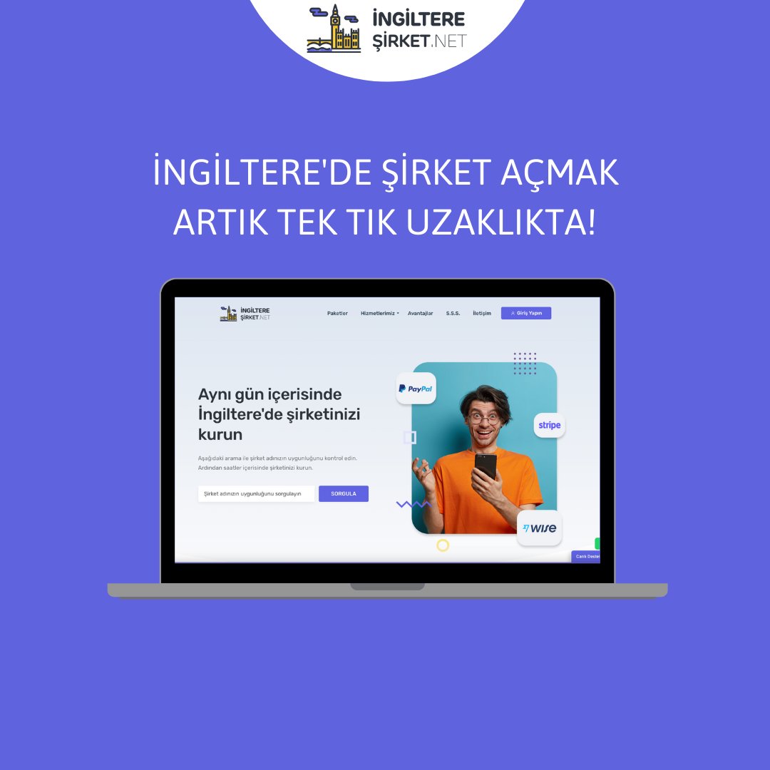Hemen başvurun ve yurtdışında şirket açarak istediğiniz para birimiyle ödeme almaya başlayın 🙂
Ayrıntılı bilgi ve merak ettikleriniz için;

ingilteresirket.net

#England #London #sirkethaberleri #stripe #wise