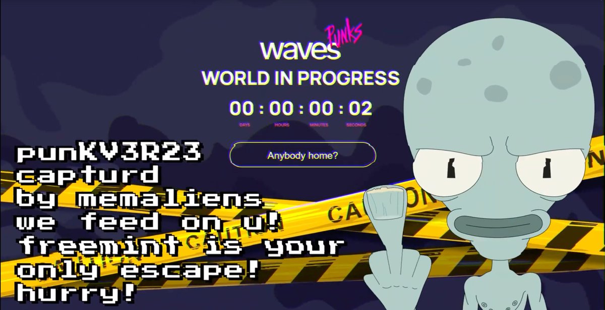 save spots to destroy 55 invaders!
1. ❤️
2. retweet
3. drop your waves adress here