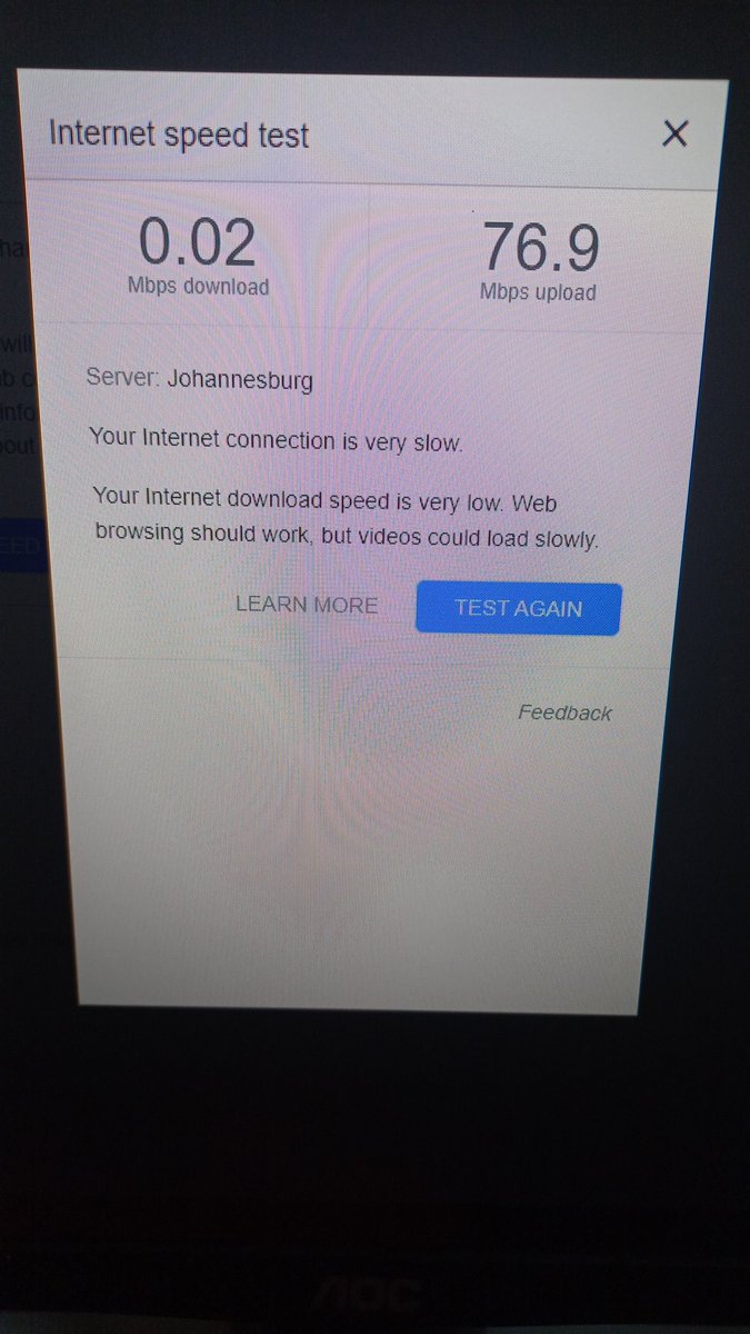 IvanJac1's tweet photo. @webafrica This is the speed i get when directly connected to the ONT. Cable goes from the ONT direct to my PC https://t.co/wrT0MeLF2X