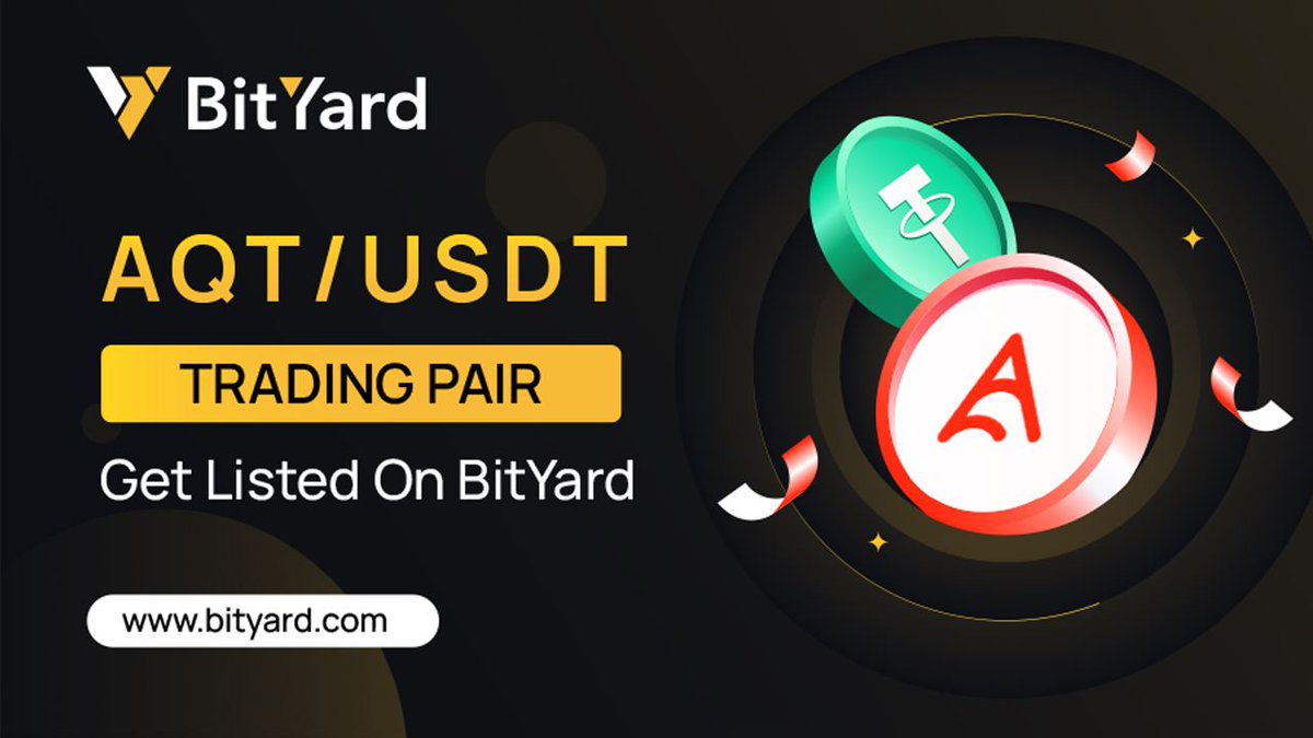 BYDFi's tweet photo. To celebrate our $AQT listing and our next AMA with the @Alphaquark_ team(August 9)

🔥We are giving away $100 USDT in Trail Funds!

✅10 people who RT &amp; Like &amp; Comment on this tweet will be the winners!

💹Trade $AQT here: https://t.co/DPgAvpGbDw https://t.co/fm5tHBB36o