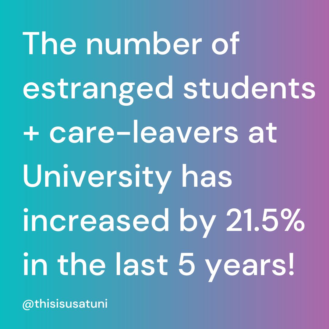 Whilst there is a still a long way to go in increasing the accessibility and support for care-leavers and estranged students at university, this is an amazing statistic that just shows how much this group of students can achieve.

#diversity #university #thisisus #unitefoundation