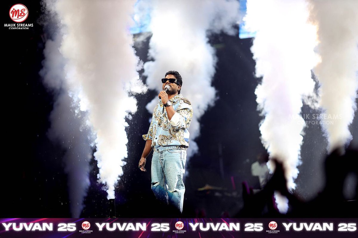 malikstreams's tweet photo. More than 14 days have passed but the night is still etched in our hearts - because the name is YUVAN!

#MSCyuvan25 #yuvan25 #malikstreams https://t.co/xc02xQ7X7H