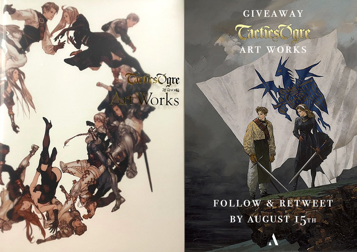 We got many nice reactions upon posting this last time so we thought we'd do a giveaway :) Tactics Ogre Art Works - Follow and RT by August 15th.