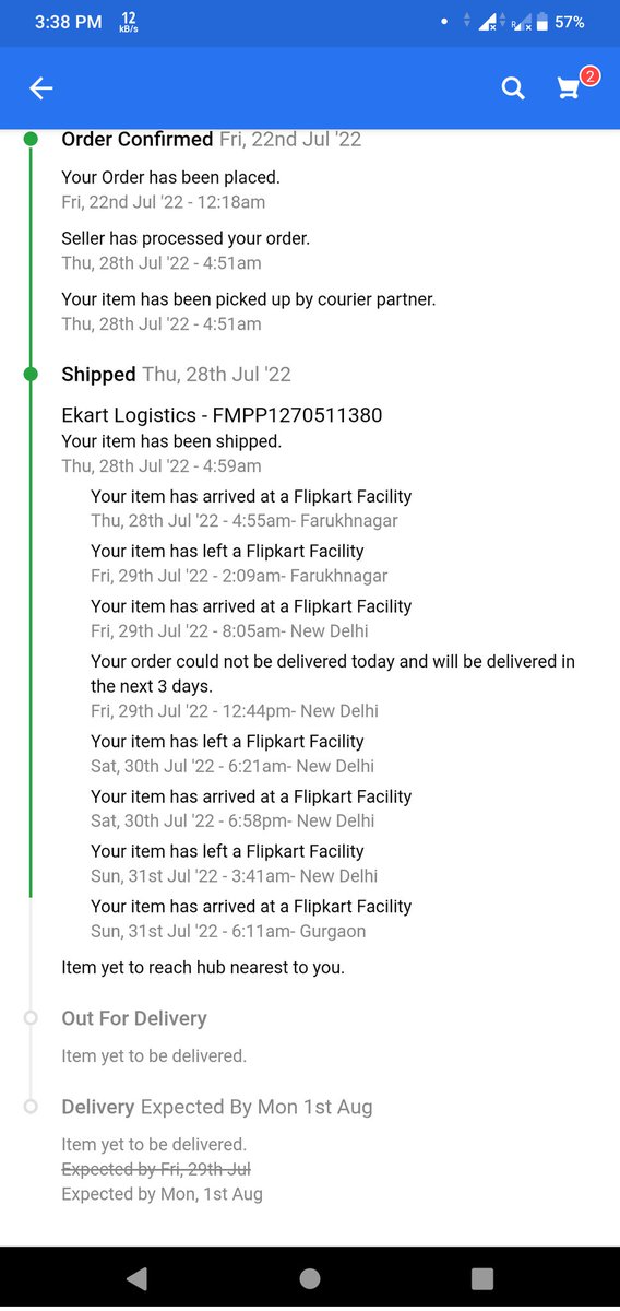 Ishanofficial31's tweet photo. @FlipkartAds @flipkartsupport @Flipkart #worstservice #worstdelivery #fraudEakrt
Today was 2nd delivery date and order still not delivered?🤬🤬🤬😡🤬😡🤬😡🤬😡🤬😡😤😤😤😤😤 https://t.co/1zszQlaOqH