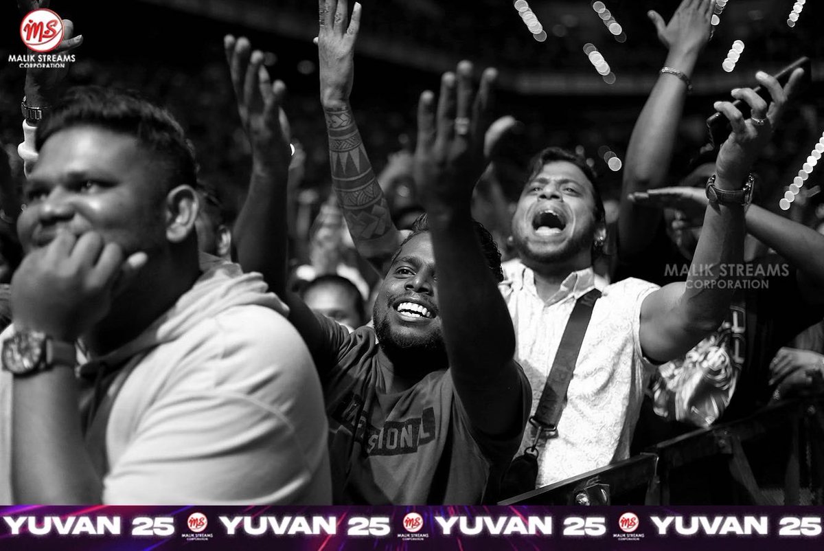 malikstreams's tweet photo. More than 14 days have passed but the night is still etched in our hearts - because the name is YUVAN!

#MSCyuvan25 #yuvan25 #malikstreams https://t.co/UsMtf2nmWn