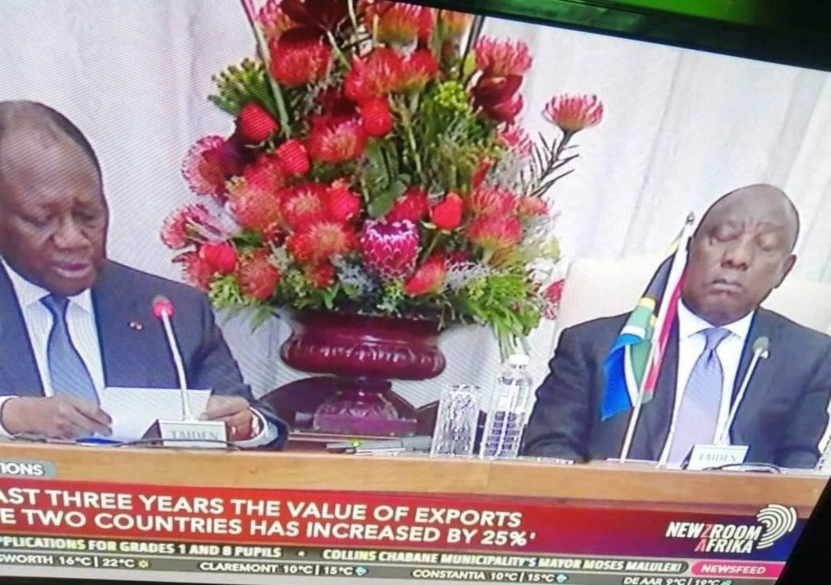 tko_billionaire's tweet photo. Besides the PhalaPhalaGatePhalaPhalaFarmGatePhalaPhalaGateFarm. Does ANC really want to re-elect a 78yr old pensioner @CyrilRamaphosa who takes unexpected naps during serious policy conferences, in a country plagued by dire youth unemployment? cyrilmustgo tembisa brics duduzane https://t.co/DuqJ0U5bpZ